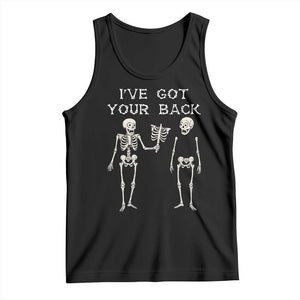 Funny Skeleton Tank Top I Have Got Your Back Bone Pun TS12 Black Print Your Wear