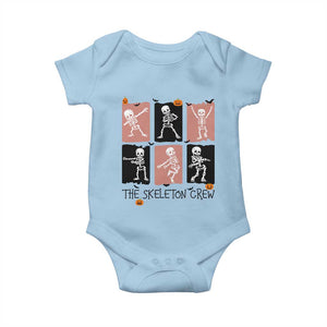 Funny The Skeleton Crew Baby Onesie Dancing Skeletons Halloween For Boys Girl Kids TS12 Light Blue Print Your Wear