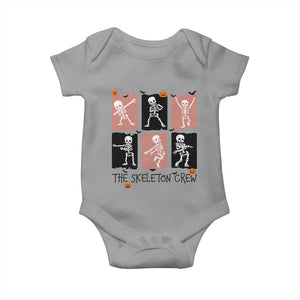 Funny The Skeleton Crew Baby Onesie Dancing Skeletons Halloween For Boys Girl Kids TS12 Sport Gray Print Your Wear