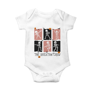 Funny The Skeleton Crew Baby Onesie Dancing Skeletons Halloween For Boys Girl Kids TS12 White Print Your Wear
