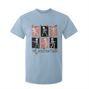 Funny The Skeleton Crew T Shirt For Kid Dancing Skeletons Halloween For Boys Girl Kids TS12 Light Blue Print Your Wear