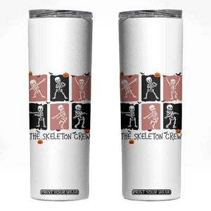 Funny The Skeleton Crew Skinny Tumbler Dancing Skeletons Halloween For Boys Girl Kids TS12 White Print Your Wear