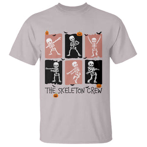 Funny The Skeleton Crew T Shirt Dancing Skeletons Halloween For Boys Girl Kids TS12 Ice Gray Print Your Wear