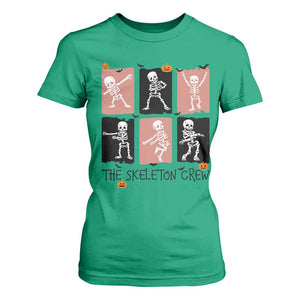 Funny The Skeleton Crew T Shirt For Women Dancing Skeletons Halloween For Boys Girl Kids TS12 Irish Green Print Your Wear
