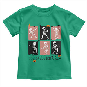 Funny The Skeleton Crew Toddler T Shirt Dancing Skeletons Halloween For Boys Girl Kids TS12 Irish Green Print Your Wear