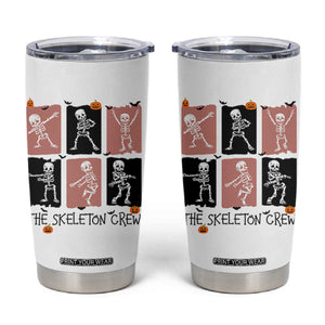 Funny The Skeleton Crew Tumbler Cup Dancing Skeletons Halloween For Boys Girl Kids TS12 White Print Your Wear