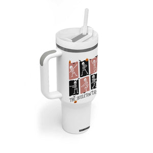 Funny The Skeleton Crew Tumbler With Handle Dancing Skeletons Halloween For Boys Girl Kids TS12 Print Your Wear