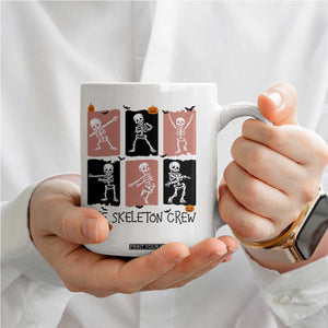Funny The Skeleton Crew Coffee Mug Dancing Skeletons Halloween For Boys Girl Kids TS12 Print Your Wear