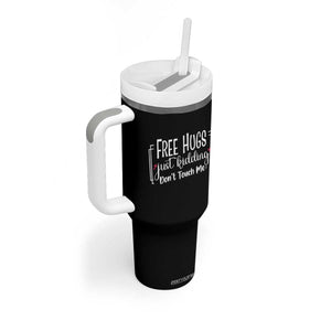 Funny Sarcastic Tumbler With Handle Free Hugs Just Kidding Do Not Touch Me TS12 Print Your Wear