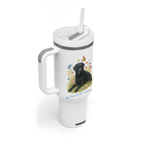 My Dog Is My Therapist Tumbler With Handle Labrador Retriever Lover Gift TS12 Print Your Wear