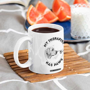 Funny Labrador Retriever Gift Coffee Mug My Therapist Has Paws TS12 Print Your Wear