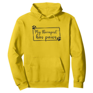 Funny Dog Lover Hoodie My Therapist Has Paws TS12 Daisy Print Your Wear
