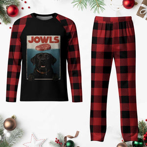 Black Labrador Retriever Plaid Pajama Set Funny Jowls Horror Dog Poster TS12 Buffalo Plaid Print Your Wear