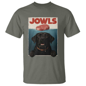 Black Labrador Retriever T Shirt Funny Jowls Horror Dog Poster TS12 Military Green Print Your Wear