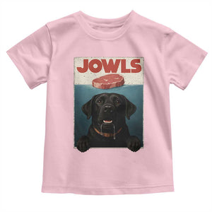 Black Labrador Retriever Toddler T Shirt Funny Jowls Horror Dog Poster TS12 Light Pink Print Your Wear