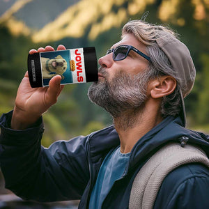 Funny Yellow Lab Jowls 4 in 1 Can Cooler Tumbler Labrador Retriever Lover Gift TS12 Print Your Wear