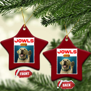 Funny Yellow Lab Jowls Ceramic Ornament Labrador Retriever Lover Gift TS12 Print Your Wear