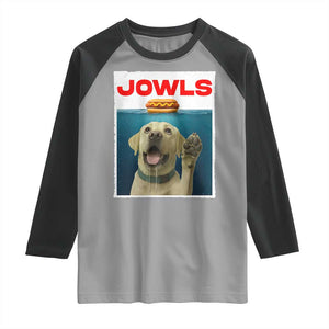 Funny Yellow Lab Jowls Raglan Shirt Labrador Retriever Lover Gift TS12 Sport Gray Black Print Your Wear