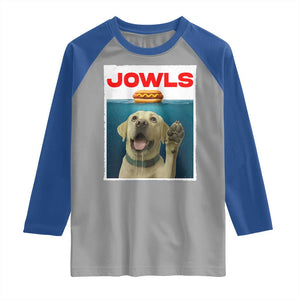 Funny Yellow Lab Jowls Raglan Shirt Labrador Retriever Lover Gift TS12 Sport Gray Royal Print Your Wear
