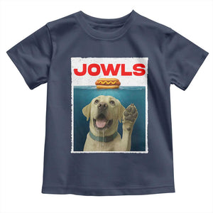 Funny Yellow Lab Jowls Toddler T Shirt Labrador Retriever Lover Gift TS12 Navy Print Your Wear