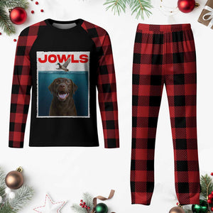 Chocolate Labrador Retriever Plaid Pajama Set Funny Jowls Horror Dog Poster TS12 Buffalo Plaid Print Your Wear