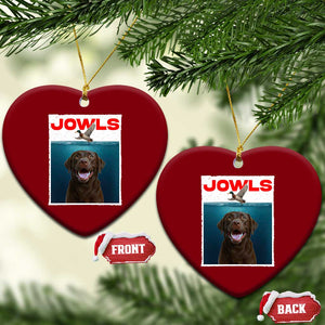 Chocolate Labrador Retriever Ceramic Ornament Funny Jowls Horror Dog Poster TS12 Print Your Wear