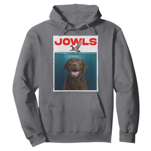 Chocolate Labrador Retriever Hoodie Funny Jowls Horror Dog Poster TS12 Charcoal Print Your Wear