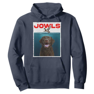 Chocolate Labrador Retriever Hoodie Funny Jowls Horror Dog Poster TS12 Navy Print Your Wear