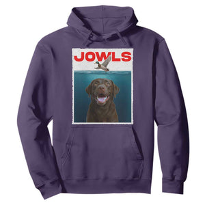 Chocolate Labrador Retriever Hoodie Funny Jowls Horror Dog Poster TS12 Purple Print Your Wear