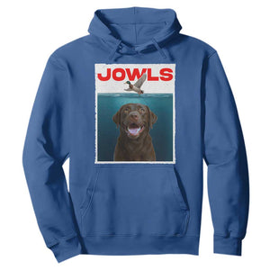 Chocolate Labrador Retriever Hoodie Funny Jowls Horror Dog Poster TS12 Royal Blue Print Your Wear