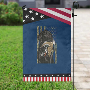 Patriotic Black Lab Garden Flag Hunting Dog American Flag Camo Gift TS12 Classic Blue Black Print Your Wear