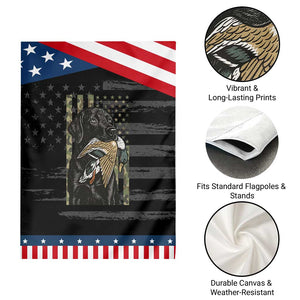 Patriotic Black Lab Garden Flag Hunting Dog American Flag Camo Gift TS12 Print Your Wear