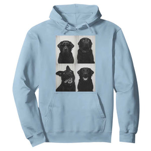 Funny Black Lab Hoodie Photobooth Selfie Dog Mom Gift TS12 Light Blue Print Your Wear