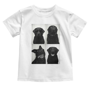 Funny Black Lab Toddler T Shirt Photobooth Selfie Dog Mom Gift TS12 White Print Your Wear