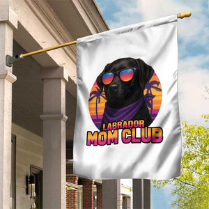 Funny Black Labrador Garden Flag Dog Mom Retro Sunset Gift TS12 Print Your Wear