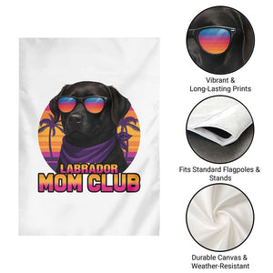 Funny Black Labrador Garden Flag Dog Mom Retro Sunset Gift TS12 Print Your Wear