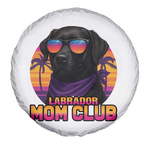 Funny Black Labrador Spare Tire Cover Dog Mom Retro Sunset Gift TS12 Print Your Wear