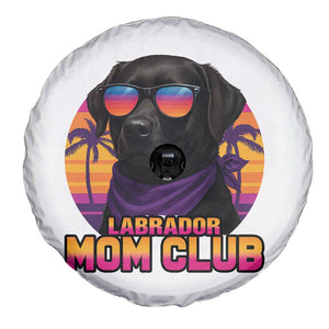 Funny Black Labrador Spare Tire Cover Dog Mom Retro Sunset Gift TS12 Print Your Wear