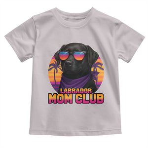 Funny Black Labrador Toddler T Shirt Dog Mom Retro Sunset Gift TS12 Ice Gray Print Your Wear