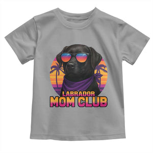 Funny Black Labrador Toddler T Shirt Dog Mom Retro Sunset Gift TS12 Sport Gray Print Your Wear