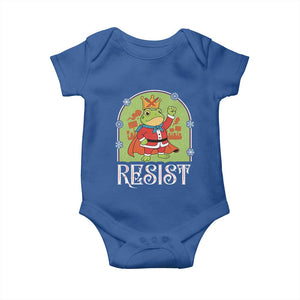 Resist Portland Frog Protest Baby Onesie Funny No Kings Christmas Gift TS12 Royal Blue Print Your Wear