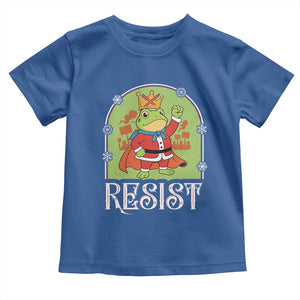 Resist Portland Frog Protest Toddler T Shirt Funny No Kings Christmas Gift TS12 Royal Blue Print Your Wear