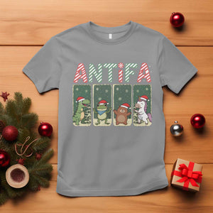 Funny Christmas Frogtifa T Shirt Portland Resist Frog Protest TS12 Sport Gray Print Your Wear
