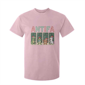 Funny Christmas Frogtifa T Shirt For Kid Portland Resist Frog Protest TS12 Light Pink Print Your Wear