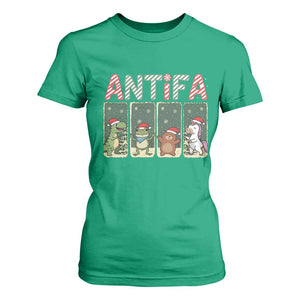 Funny Christmas Frogtifa T Shirt For Women Portland Resist Frog Protest TS12 Irish Green Print Your Wear