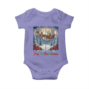 Joy Is Resistance Portland Frog Protest Baby Onesie Funny Holiday Meme Gift Idea TS12 Violet Print Your Wear