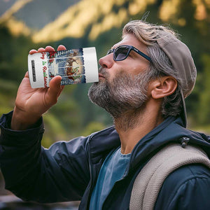 Joy Is Resistance Portland Frog Protest 4 in 1 Can Cooler Tumbler Funny Holiday Meme Gift Idea - Print Your Wear