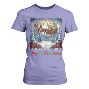 Joy Is Resistance Portland Frog Protest T Shirt For Women Funny Holiday Meme Gift Idea TS12 Violet Print Your Wear