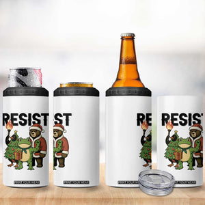 Portland Frog Protest Frogs Together Strong 4 in 1 Can Cooler Tumbler Funny Holiday Gift TS12 Print Your Wear