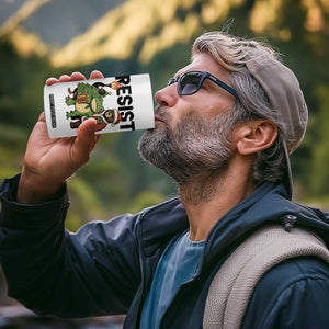 Portland Frog Protest Frogs Together Strong 4 in 1 Can Cooler Tumbler Funny Holiday Gift TS12 Print Your Wear
